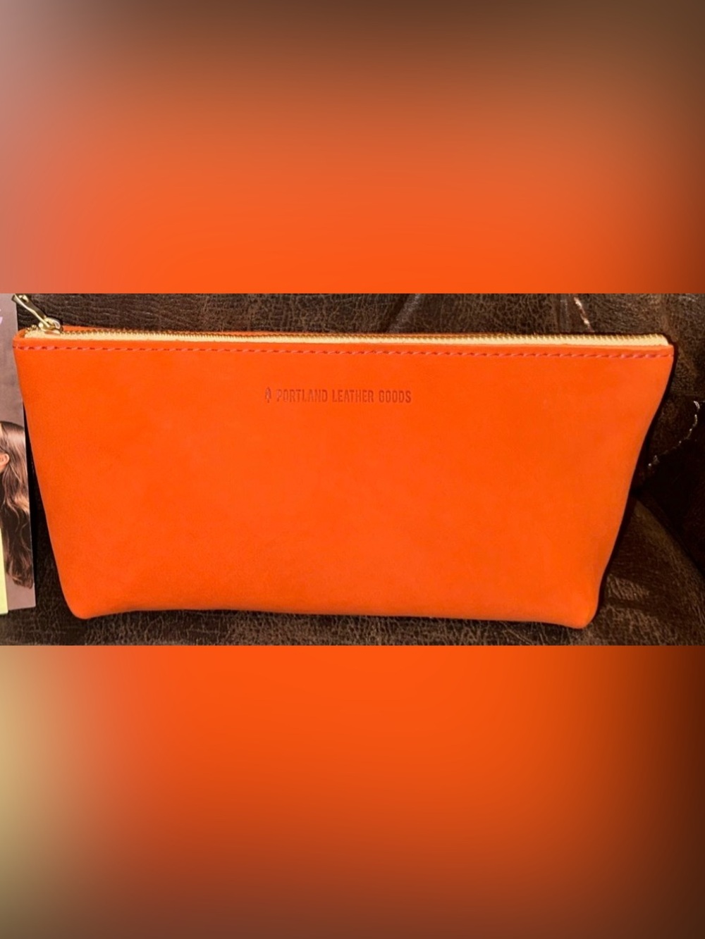 New Portland Leather Goods Paprika Utility Pouch
